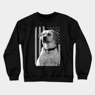 Labrador Legacy American Flag That Celebrate Labrador Retrievers' Charm Crewneck Sweatshirt